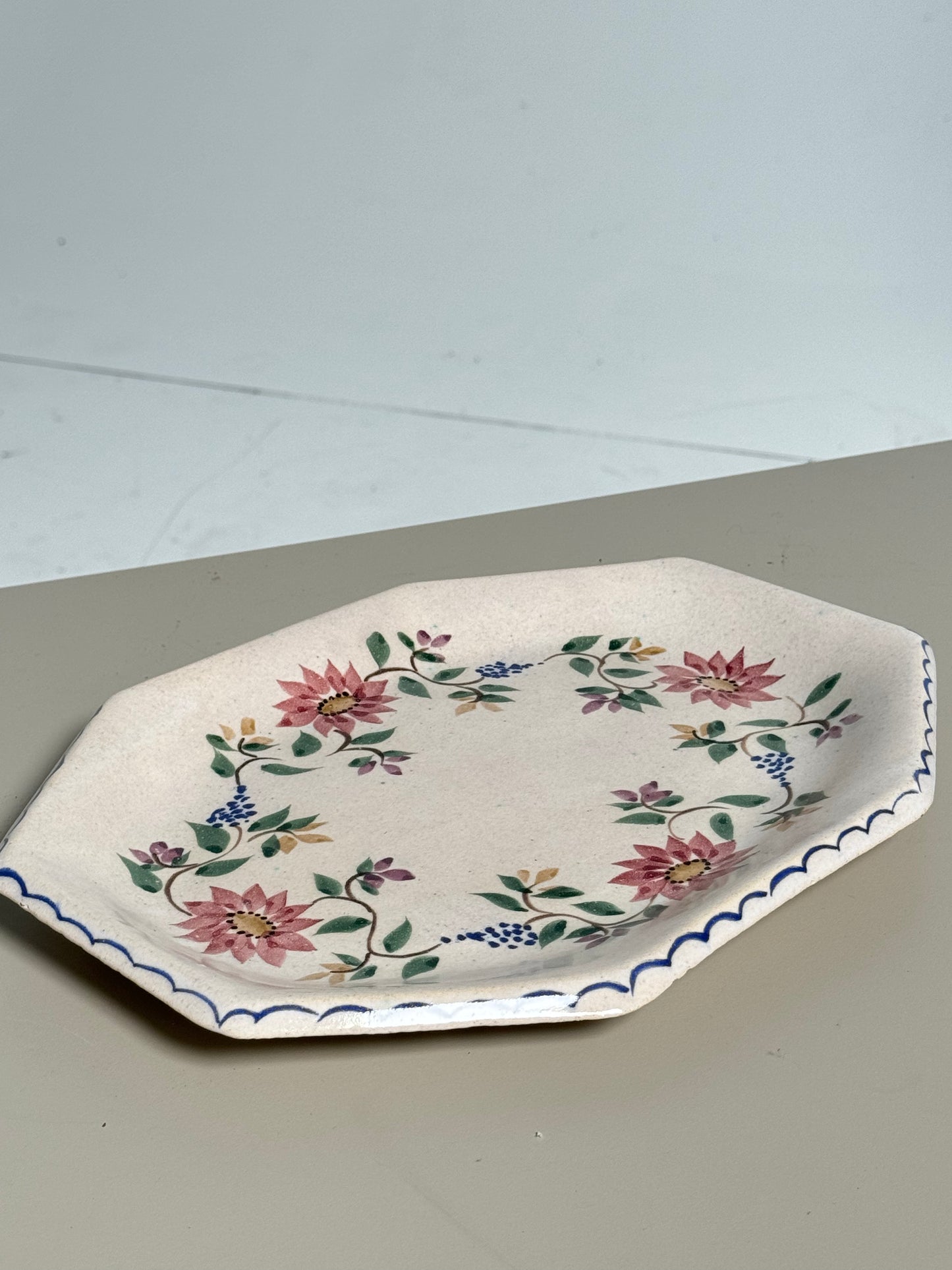 Floral Serving Platter