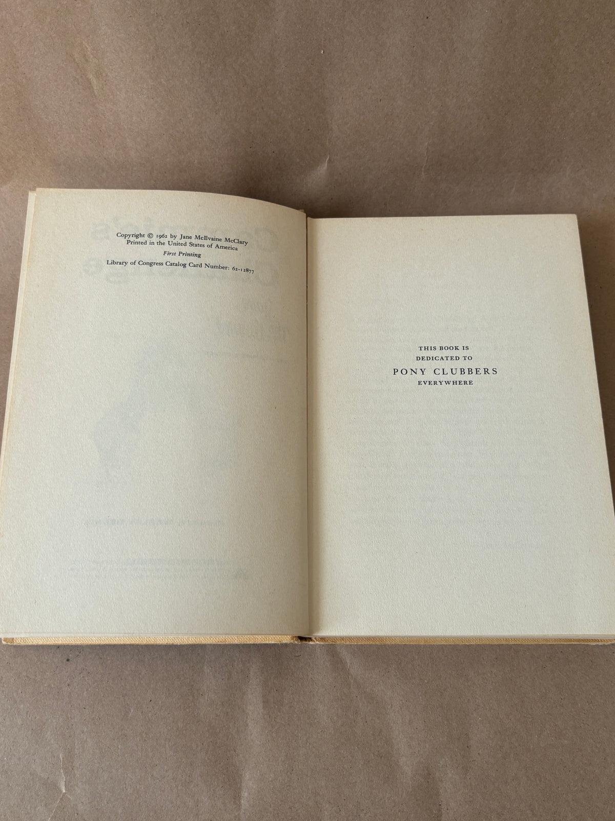 Cammie's Challenge — Jane McIlvaine, 1962 First Printing