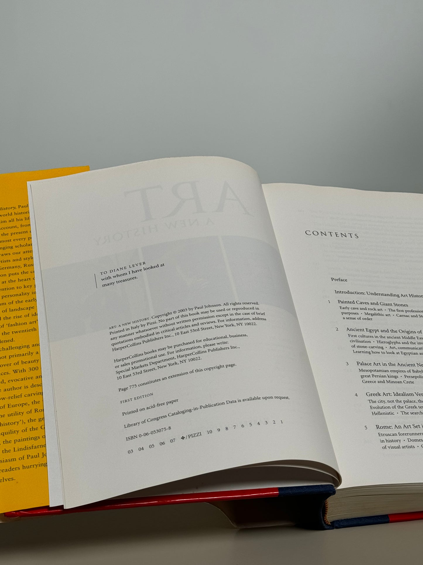 Art a New History by Paul Johnson 2003