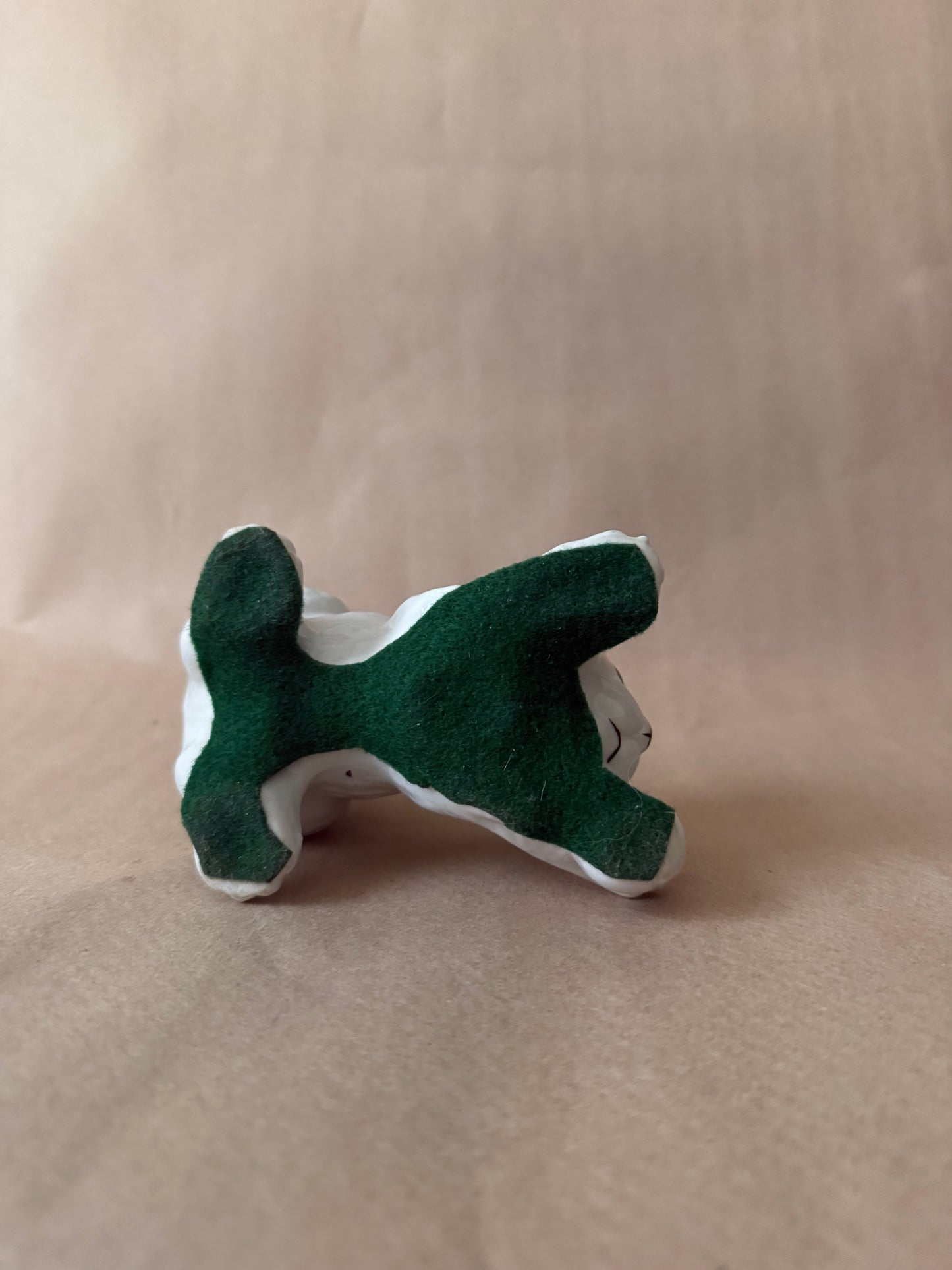 Porcelain Kitten Figurine, Crouching