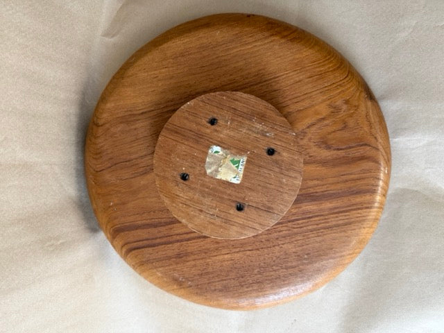 Carved Teak Lazy Susan Serving Tray