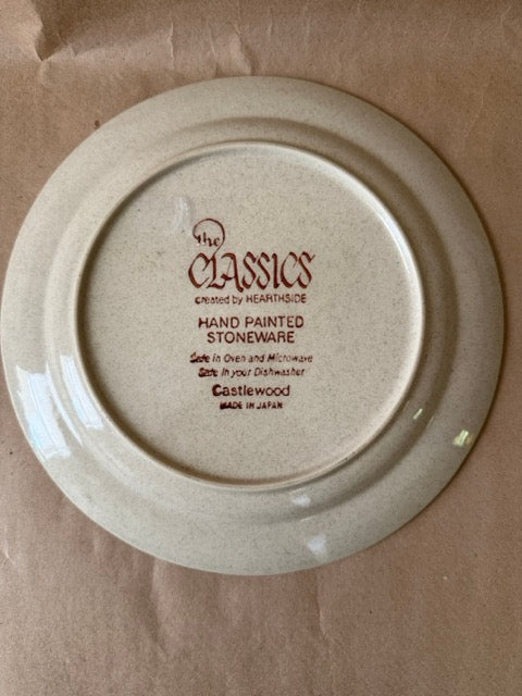 Hand-Painted Stoneware Plate — Castlewood