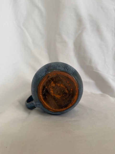 Blue Stoneware Creamer Pitcher