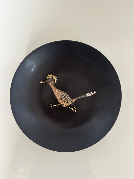 Vintage Couroc Roadrunner dish