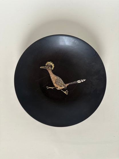 Vintage Couroc Roadrunner dish