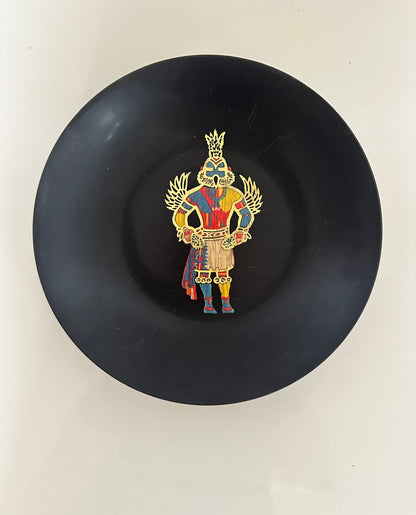Mid Century Couroc Dish Humming Bird Kachina