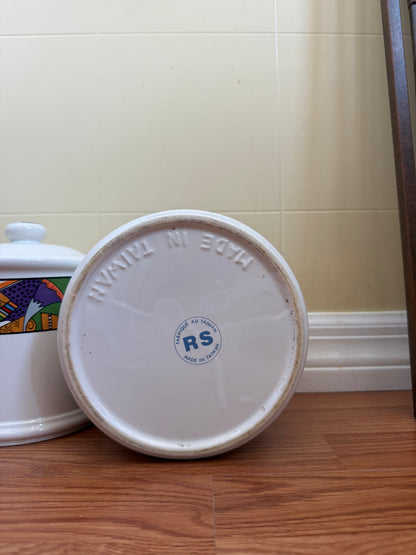 Vintage Vitromaster Metropolitan Ceramic Storage Container Set (3)
