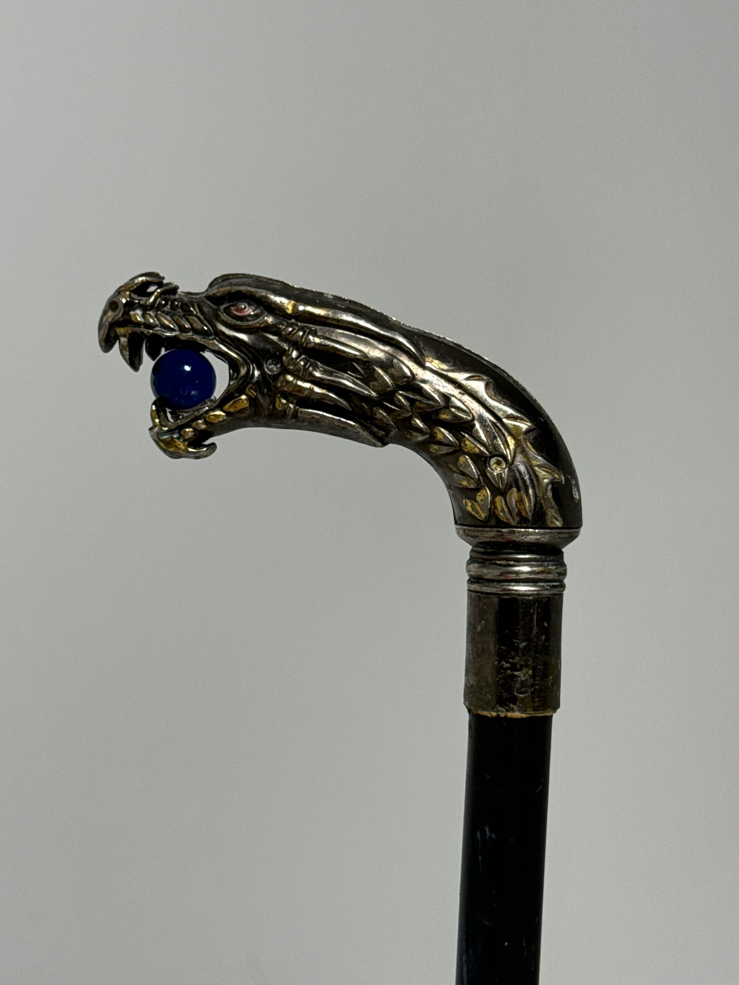 Chrome Dragon Head Cane