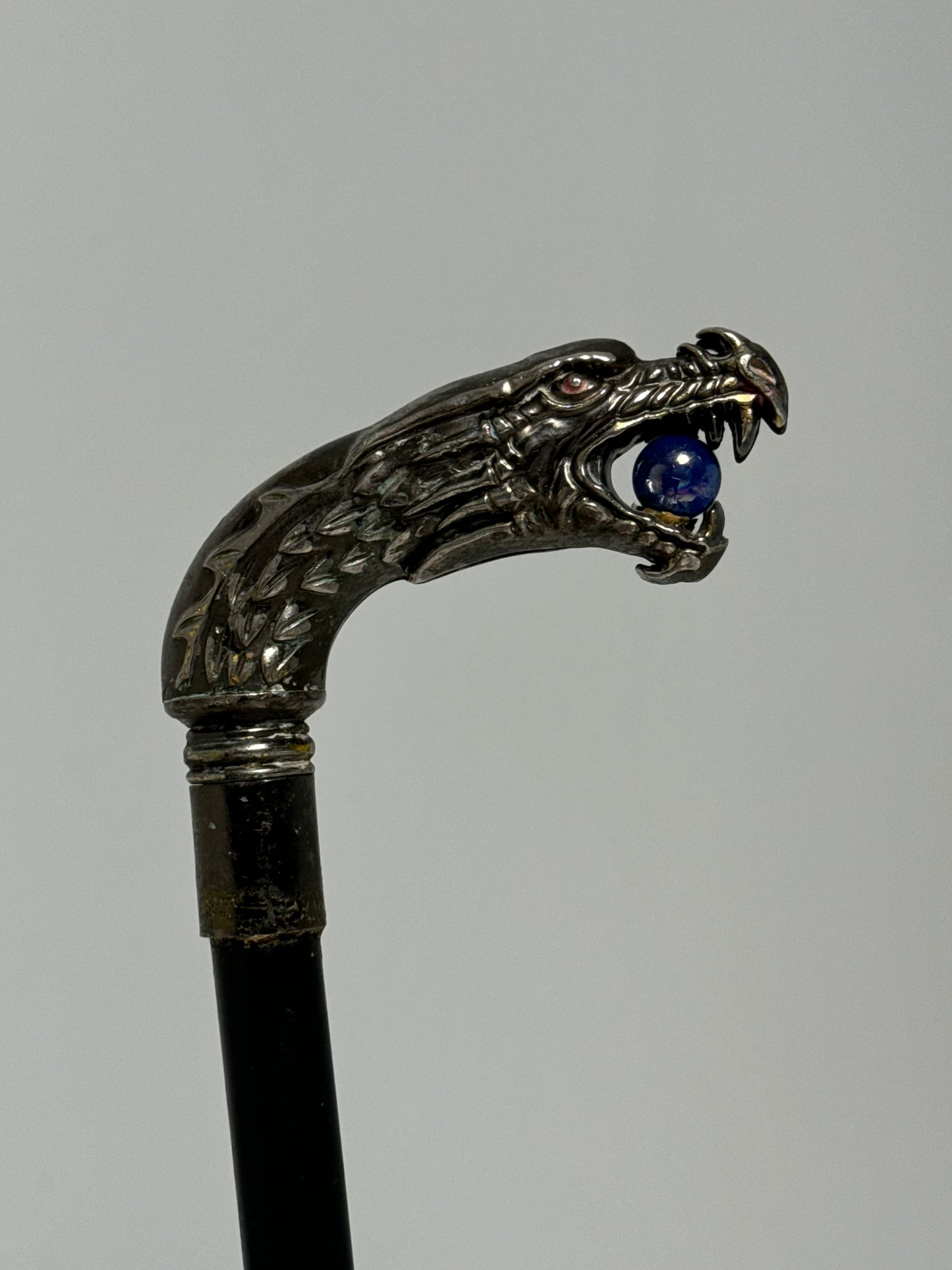 Chrome Dragon Head Cane