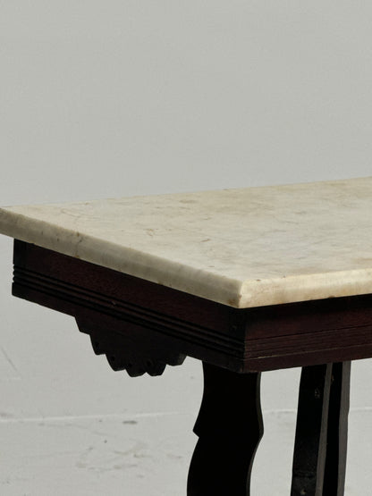 Stunning Antique Marble top Side Table