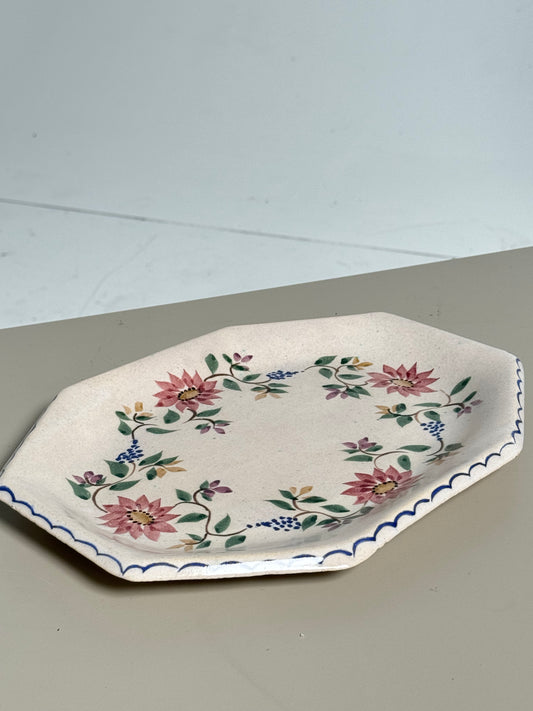 Floral Serving Platter