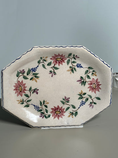 Floral Serving Platter