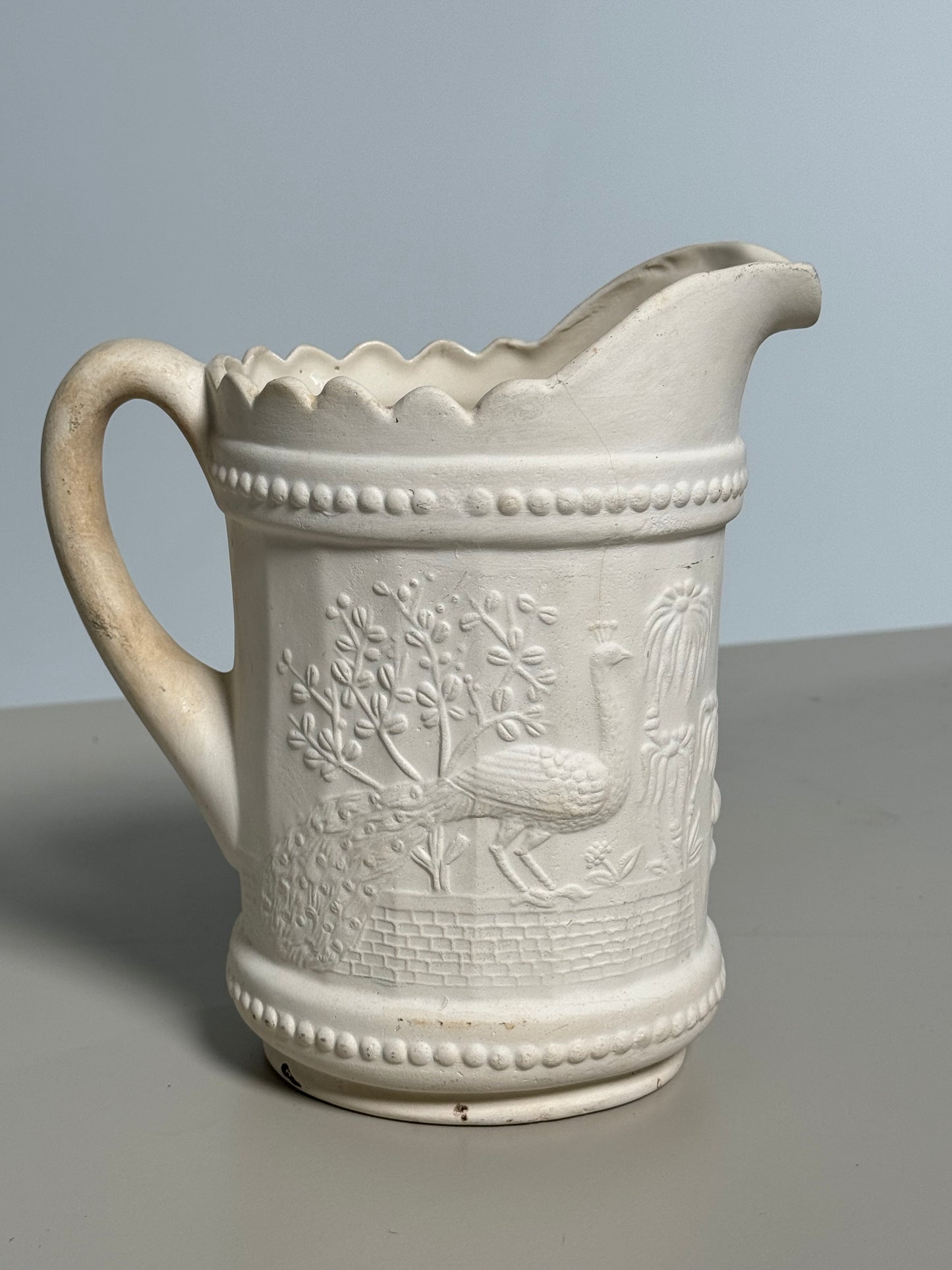 Ivory Ceramic Water Pitcher