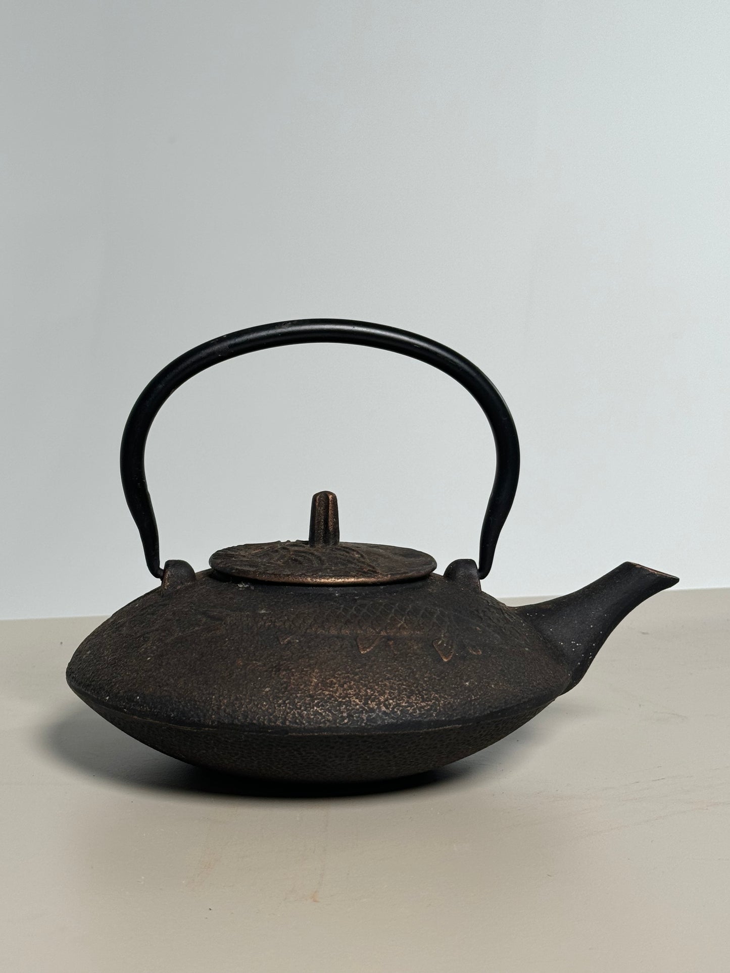 Vintage Japanese Cast Iron Tea Kettle