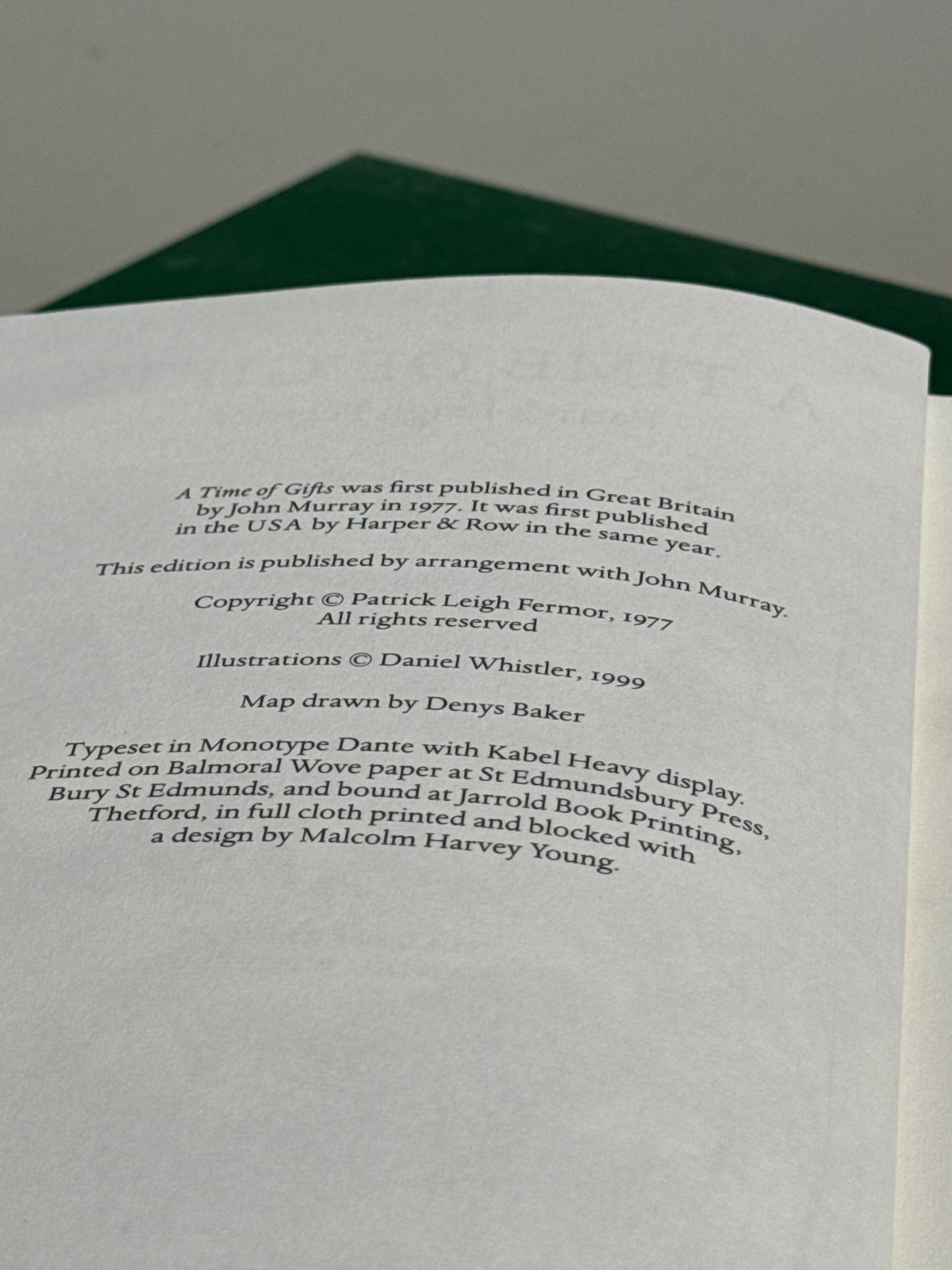 A Time of Gifts by Patrick Leigh Fermor