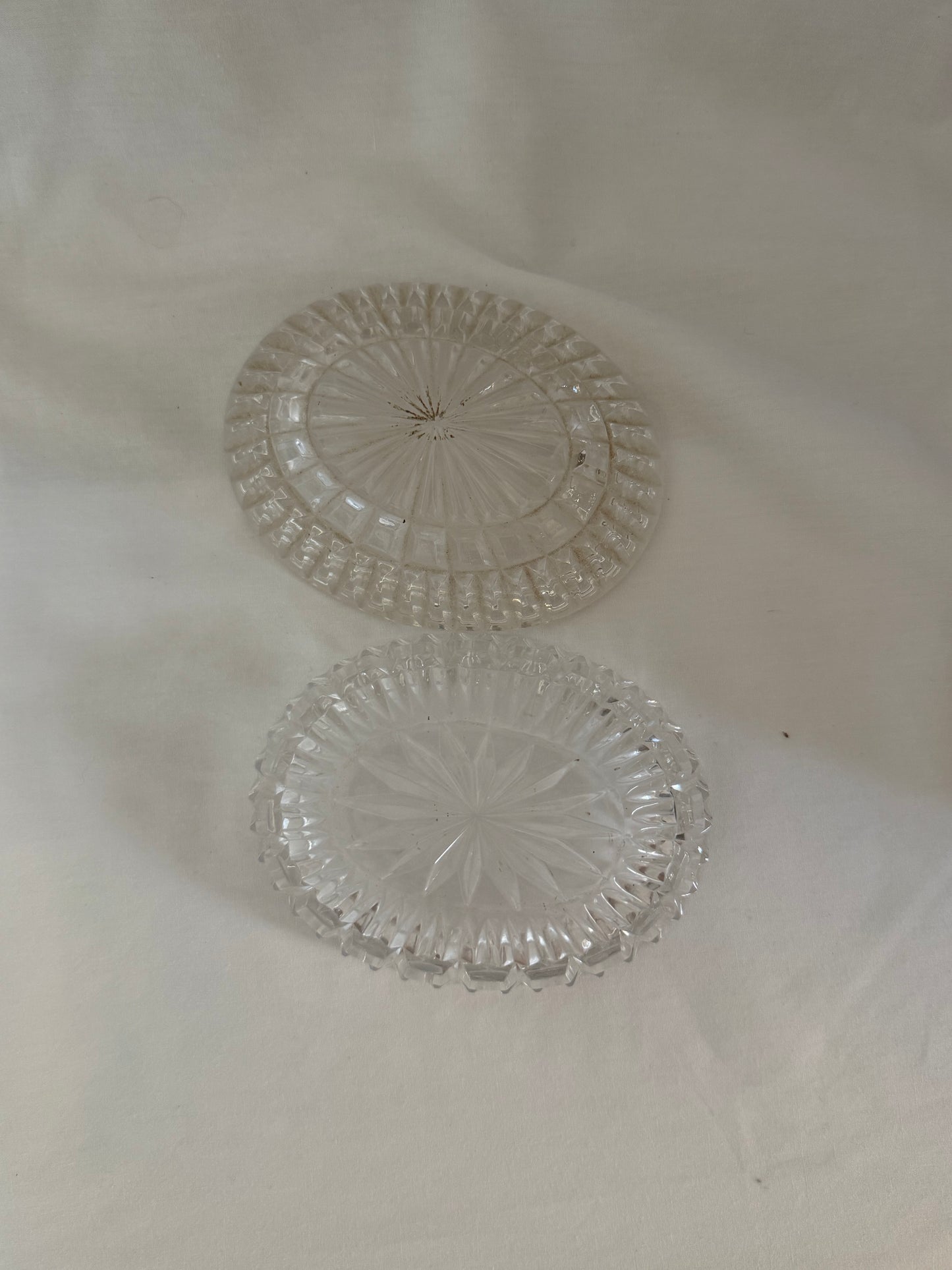 Pressed Glass Round Covered Dish