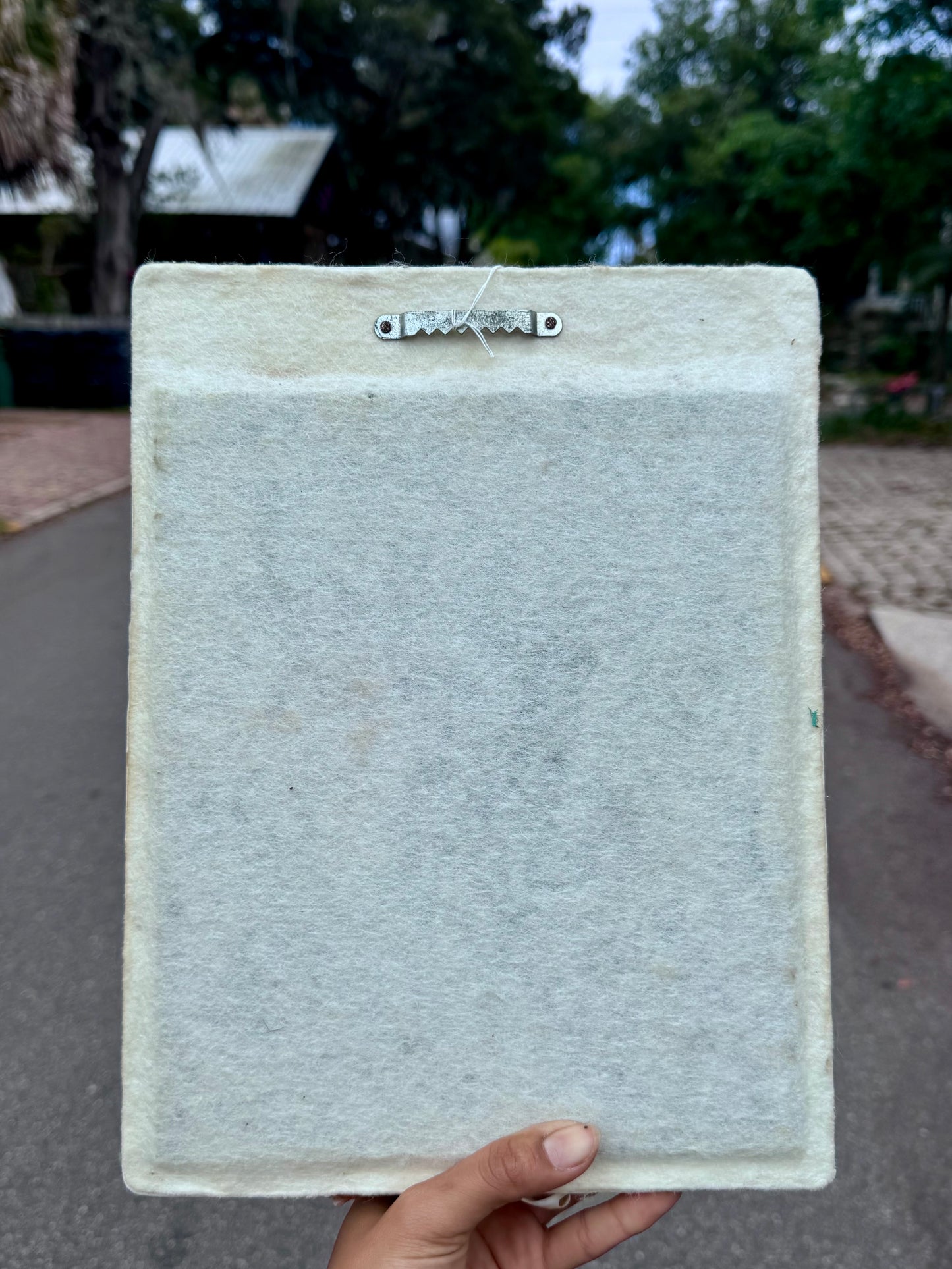 Vintage Handmade Coastal- Style Shell Wall Mirror