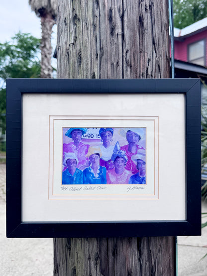 'Mt. Olivet Babist Choir' Print Signed by "J. Mann"