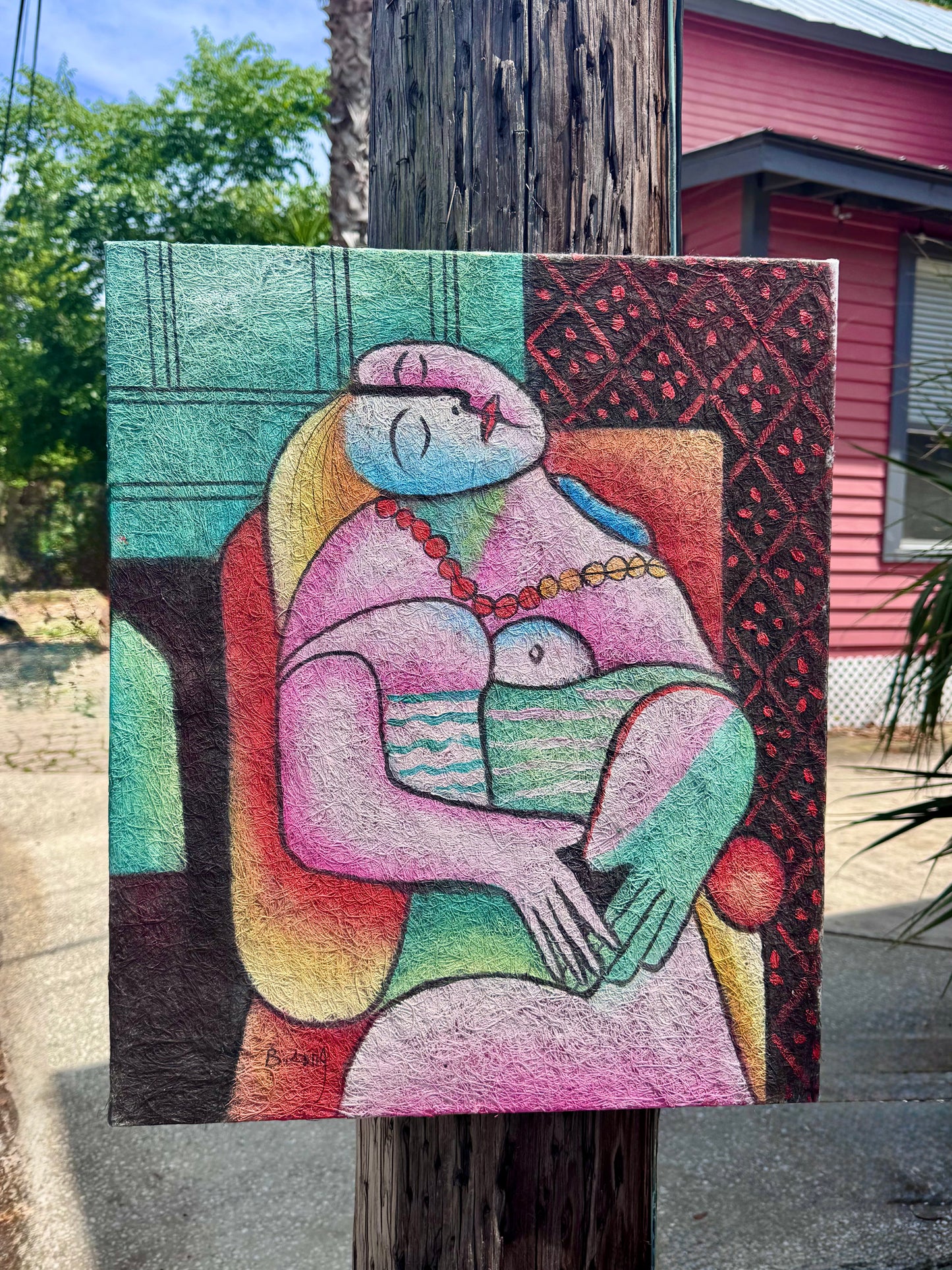 Benjamin Long Cubist Picasso Style Painting