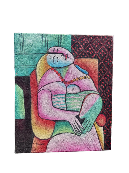 Benjamin Long Cubist Picasso Style Painting