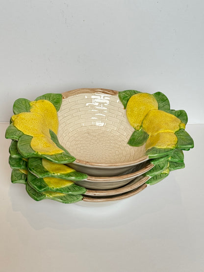 Fitz and Floyd Lemon Cereal Bowl (set of 2)