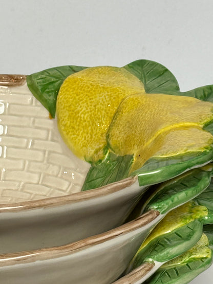 Fitz and Floyd Lemon Cereal Bowl (set of 2)