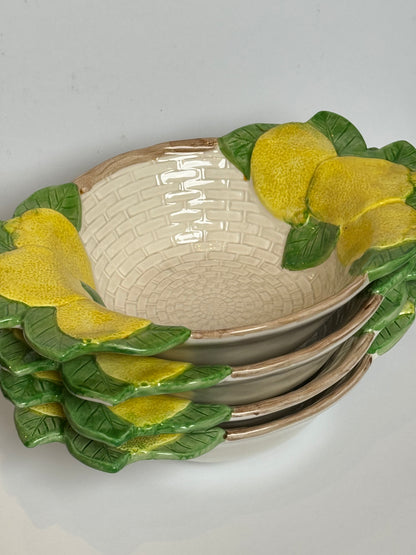 Fitz and Floyd Lemon Cereal Bowl (set of 2)