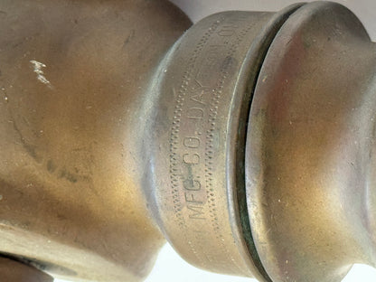 Antique Brass Fire Hose Nozzle by Larkin