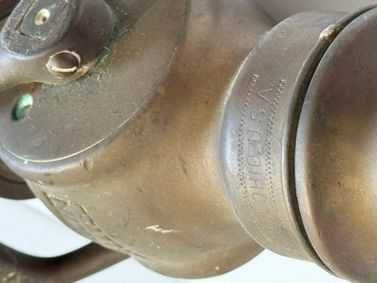 Antique Brass Fire Hose Nozzle by Larkin