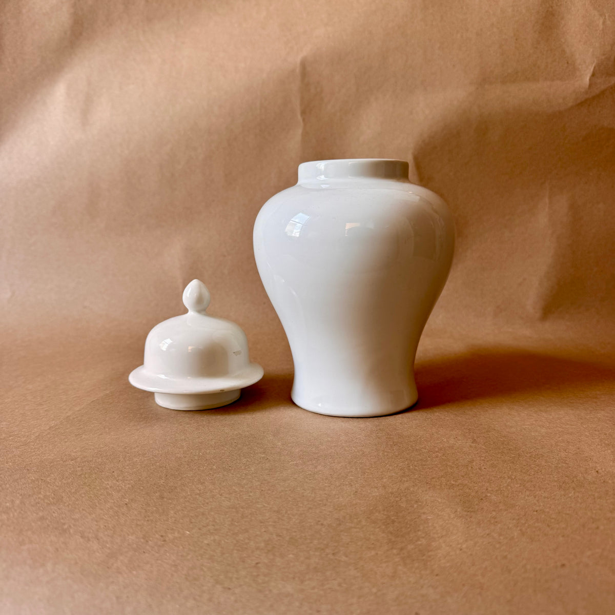 "Flamingo Fantasy" Lidded Ginger Jar — Papel, Japan