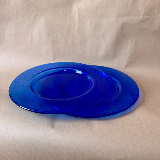 Cobalt Glass Chargers