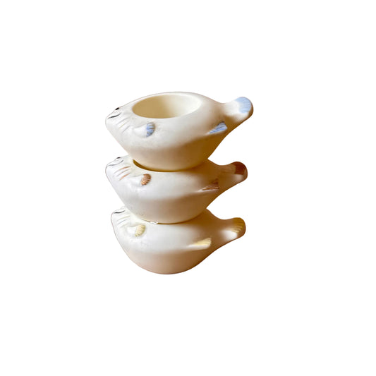 Ceramic Fish Tea Light Holders, Set of Three