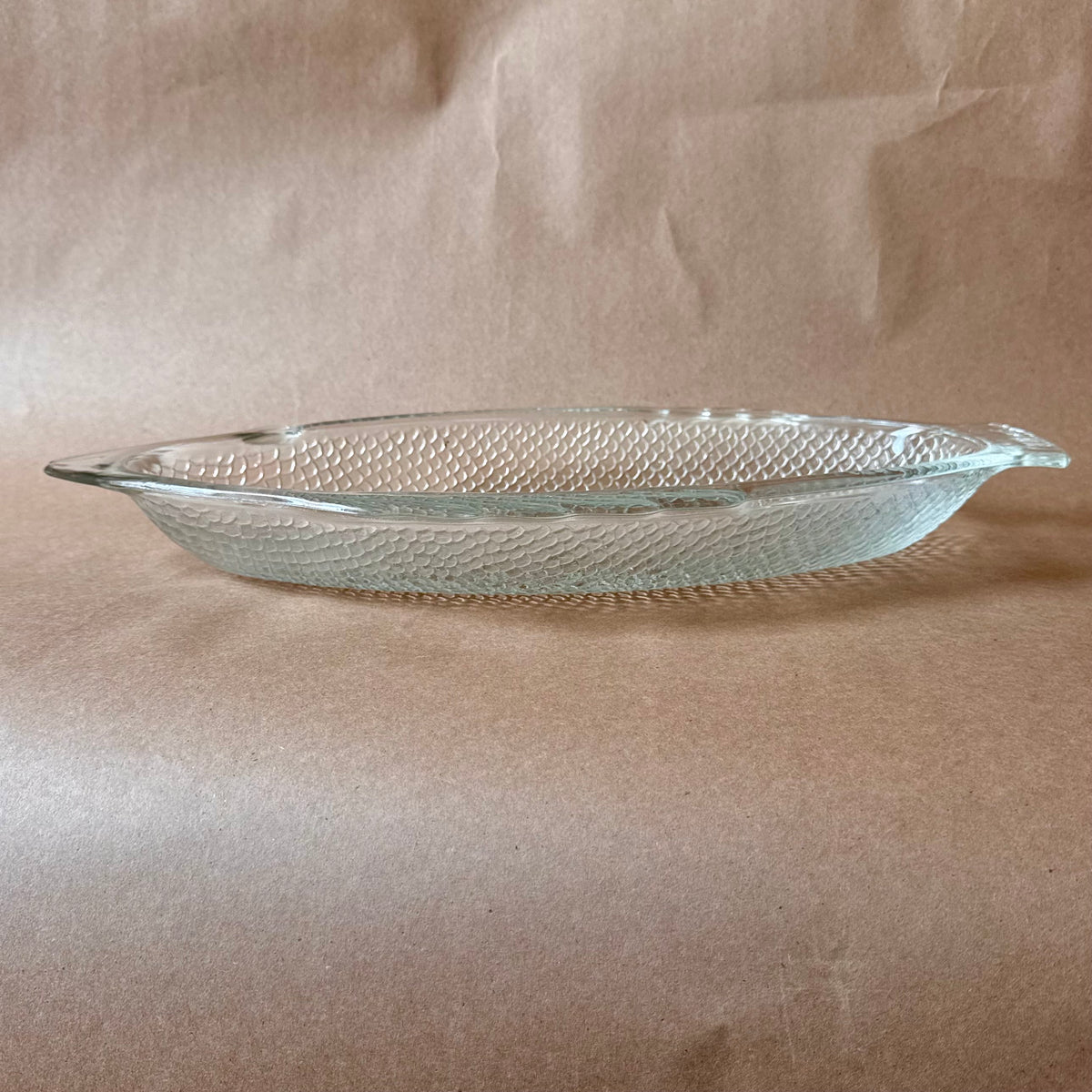 Pressed Glass Fish Platter