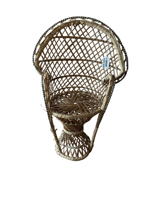 Miniature Wicker Peacock Chair