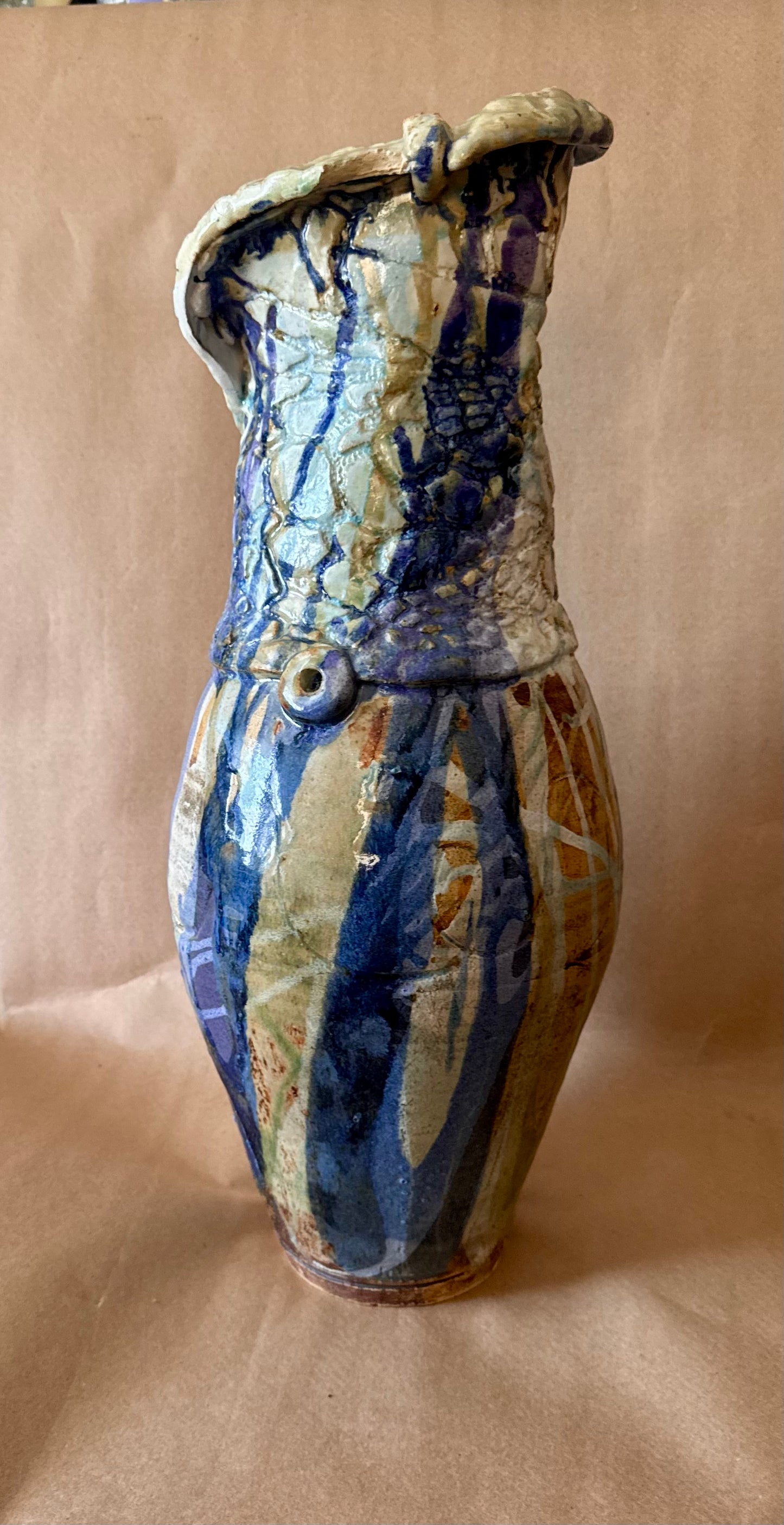 Studio Pottery Vase, Signed and Dated 1992