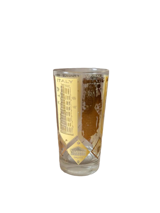 "Countries of the World" Gold Souvenir Tumbler