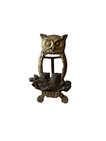 Brass Owl Cook Book Holder