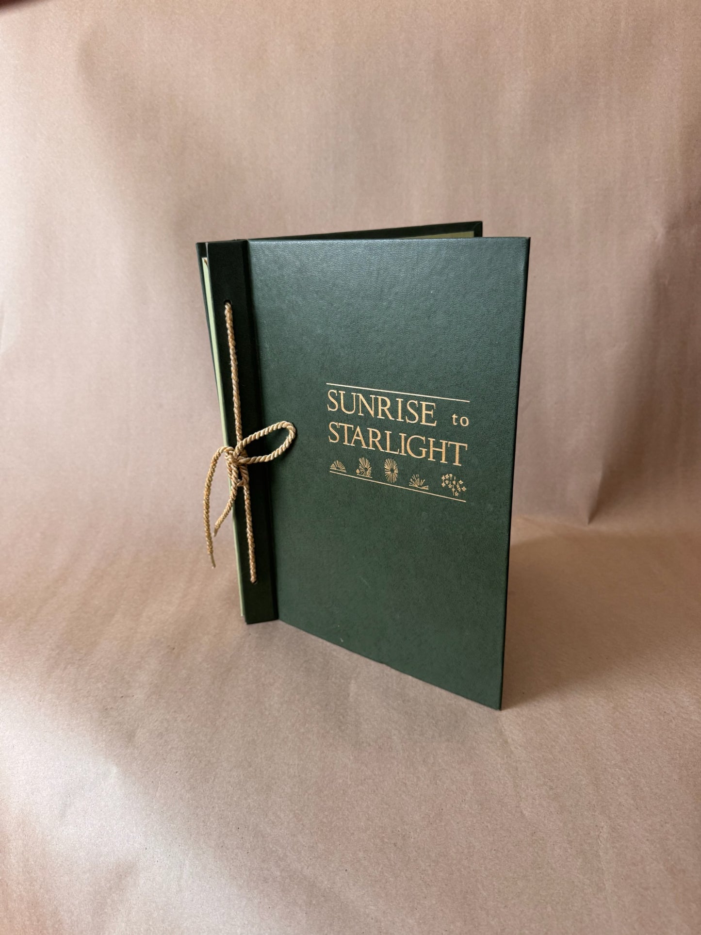"Sunrise to Starlight" Green Portfolio Book