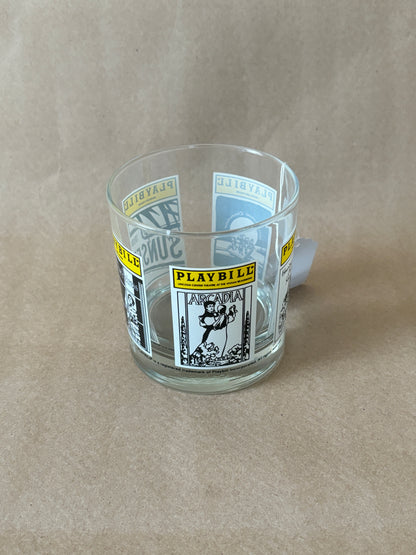 Playbill Broadway Souvenir Rocks Glass