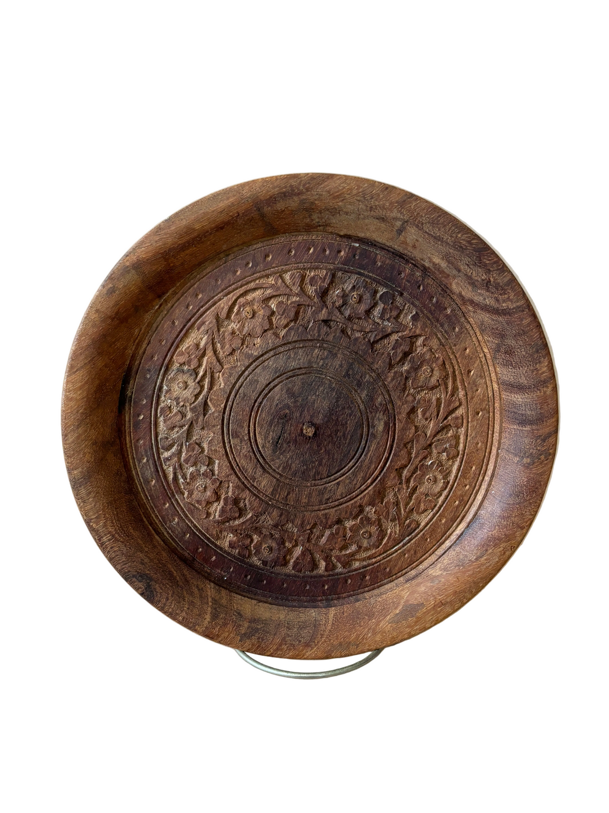 Sheesham Hand Carved Wood Bowl, India