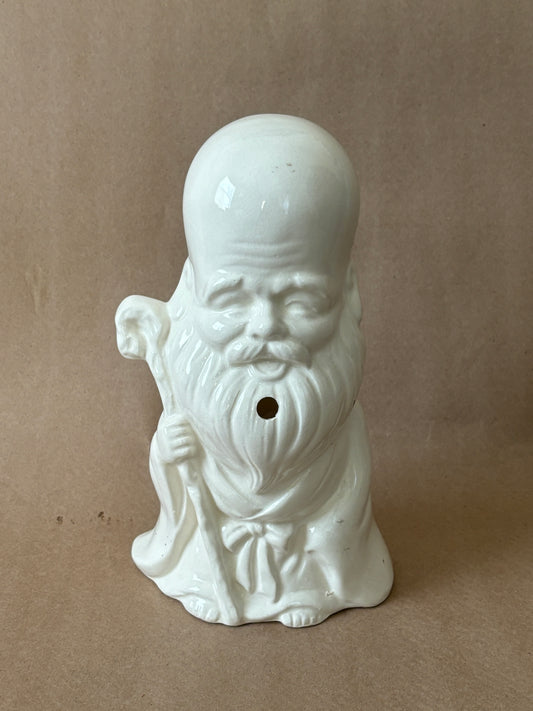 Blanc de Chine Longevity Figure Incense or Candle holder