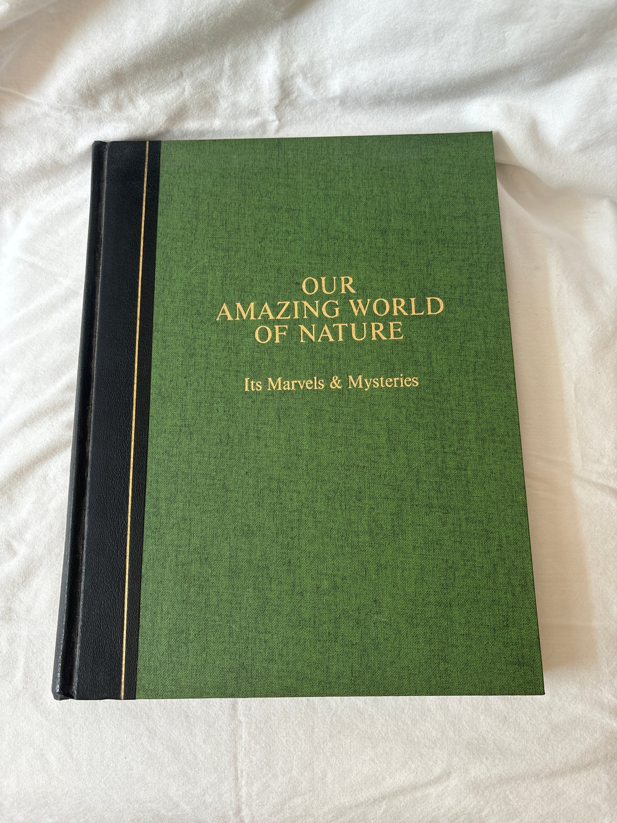 Our Amazing World of Nature, green cloth cover