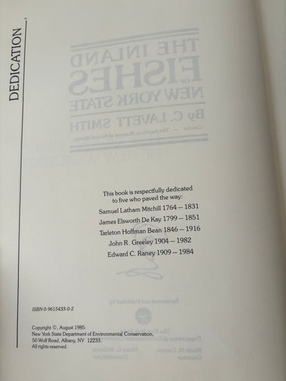 Dedication and copyright page, 1985