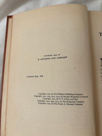 Copyright page, D. Appleton 1910