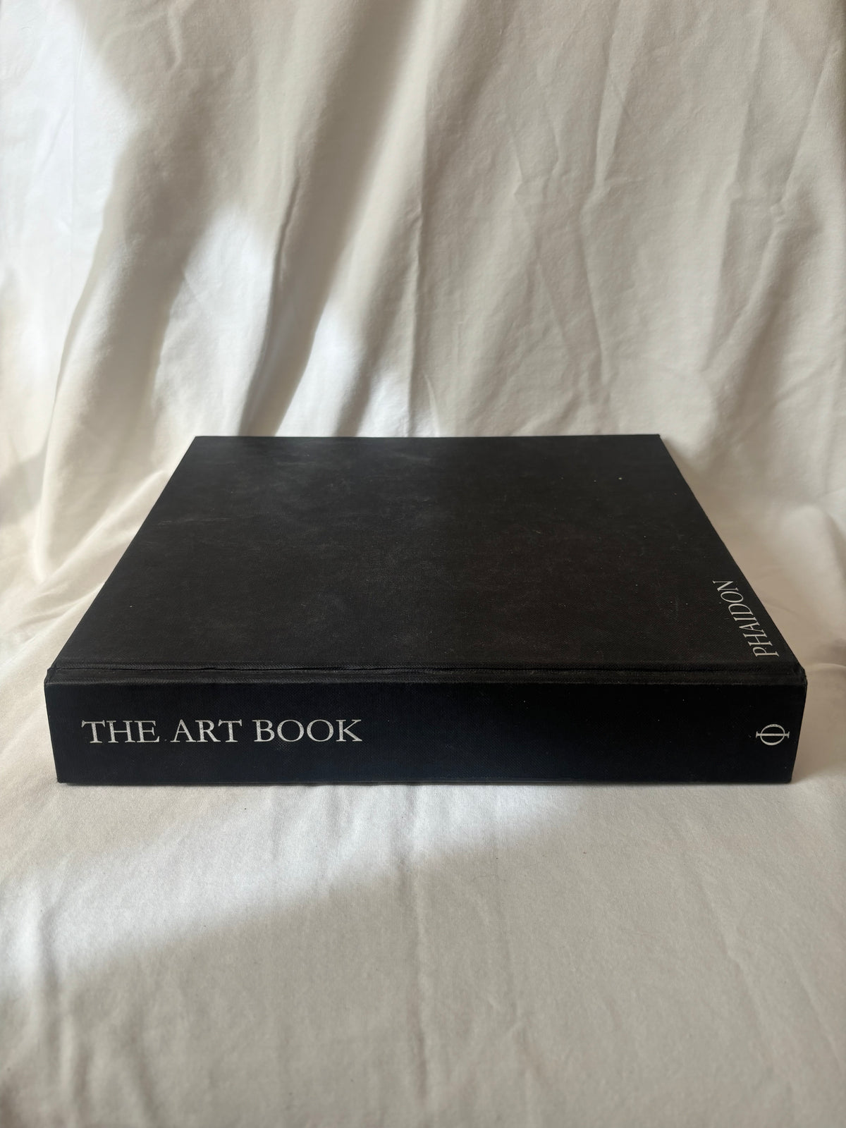 The Art Book spine, black cloth
