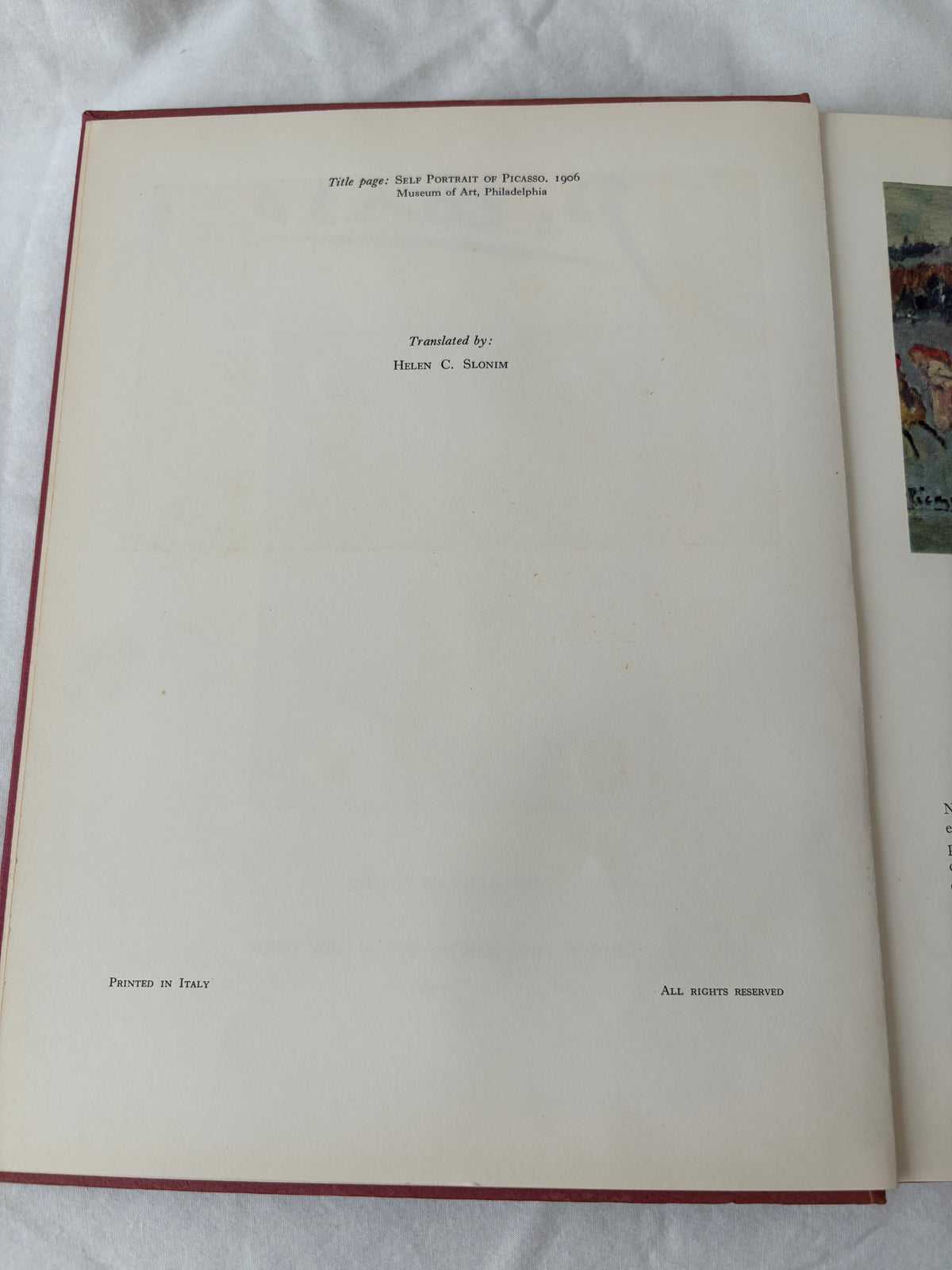 Title page, translated by Helen C. Slonim