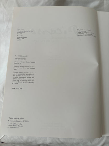 Exhibition note, Palazzo Reale Milan 2001