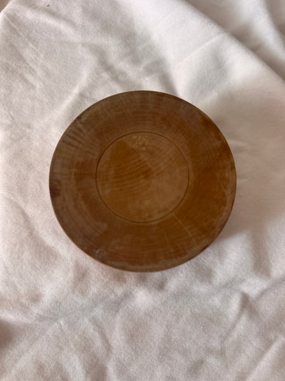 Hand-Painted Japanses Wooden Coasters in Lidded Box, Set of Eight