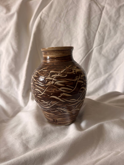Signed Marbled Studio Pottery Vase