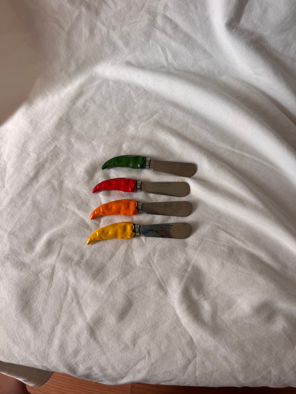 Chili Pepper Spreaders, Set of Four
